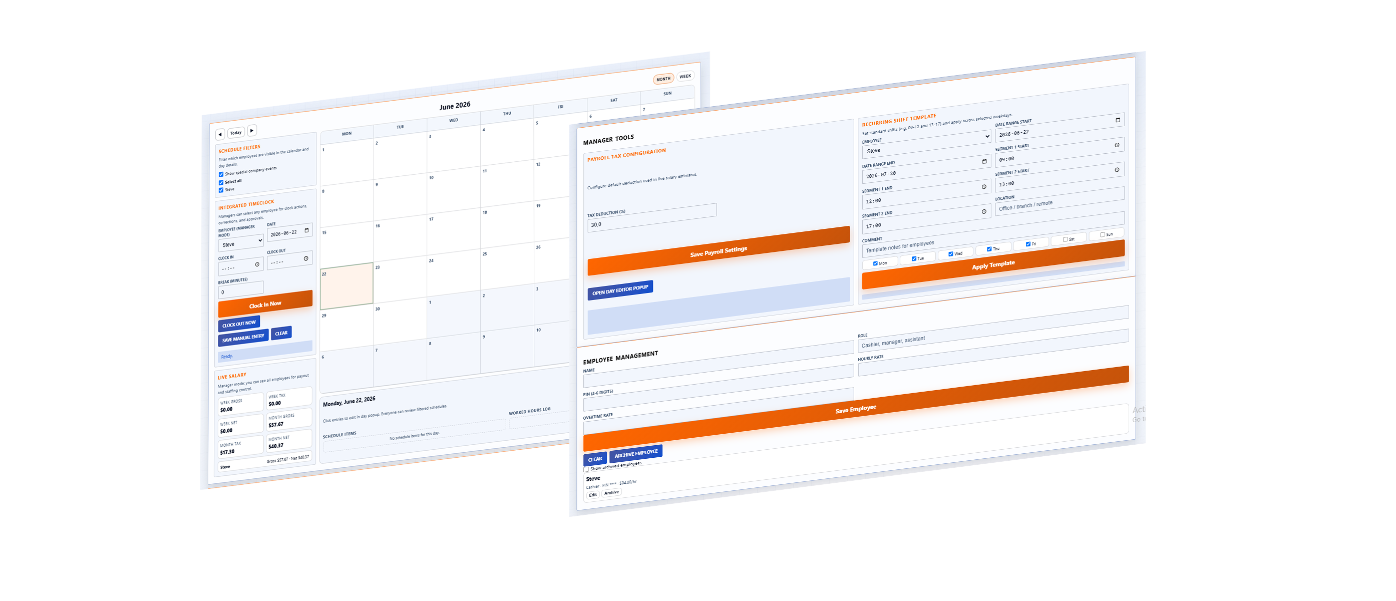 HR and Payroll web app